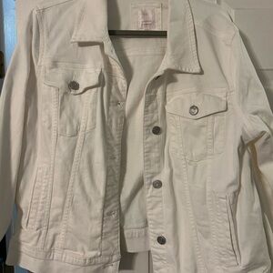 LC Lauren Conrad Off-White Jean Jacket